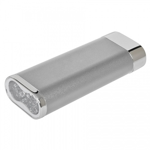 Универсальное зарядное устройство "Light" (5200mAh) с фонариком,10,2х3,9х2,1см,металл