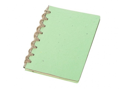 Блокнот А6 с бумажным карандашом и семенами цветов микс зеленое яблоко