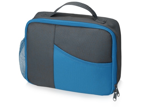 Изотермическая сумка-холодильник Breeze для ланч-бокса серый/голубой