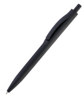 Ручка IGLA SOFT, пластиковая, софт-тач, черная