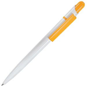 MIR, ручка шариковая, желтый/белый, пластик