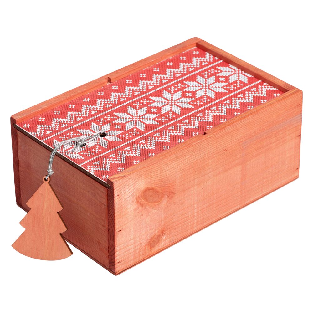 Коробка деревянная «Скандик», красная