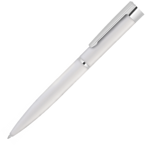 Ручка GROM SOFT MIRROR, металл, софт-тач, цвет белый