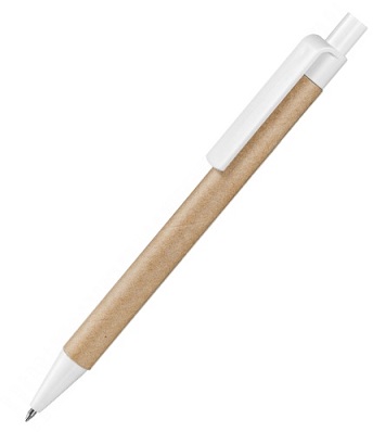 Ручка VIVA NEW, картон, пластик, белая
