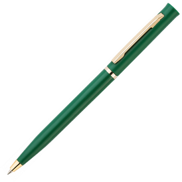 Ручка EUROPA GOLD пластиковая, зеленая