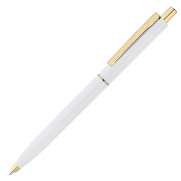 Ручка TOP GOLD пластиковая, белая