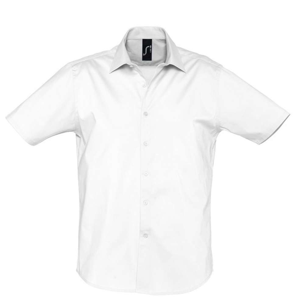 Рубашка мужская с коротким рукавом BROADWAY белая