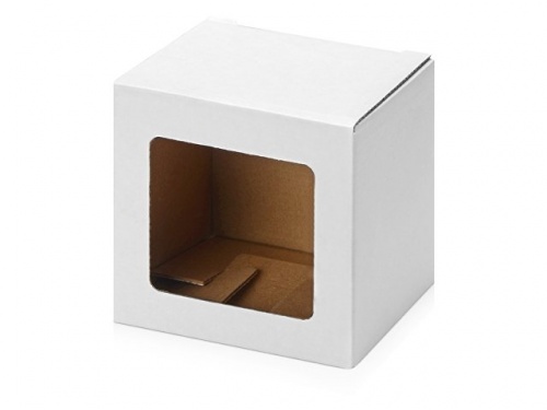 Коробка для кружки с окном белый