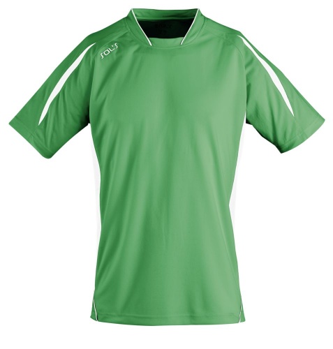 Футболка спортивная MARACANA 140, зеленая с белым, размер M