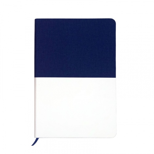 Ежедневник недатированный "Палермо", формат А5 синий с белым