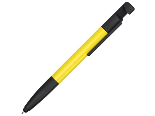 Ручка-стилус металлическая шариковая Multy желтый 1м