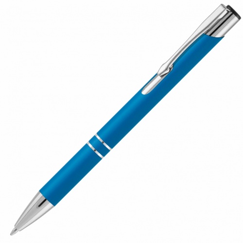 Ручка KOSKO SOFT, шариковая ручка, металл, цвет голубой