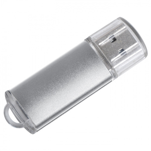 USB flash-карта "Assorti" (8Гб), серебристая, 5,8х1,7х0,8 см, металл