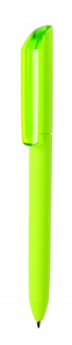 Ручка шариковая FLOW PURE,зеленое яблоко корпус/прозрачный клип, покрытие soft touch, пластик