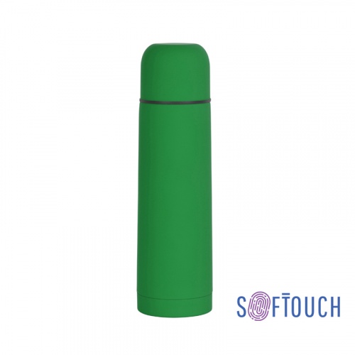 Термос "Крит", 0,5 л., покрытие soft touch зеленый