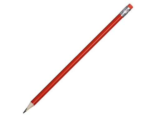 Трехгранный карандаш Графит 3D красный