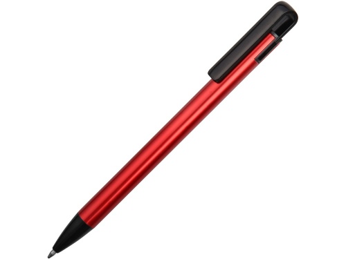 Ручка металлическая шариковая «Loop» красный/черный d9 х 147