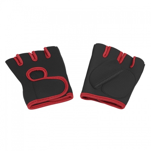 Перчатки для фитнеса "Рекорд", размер XL черный с красным