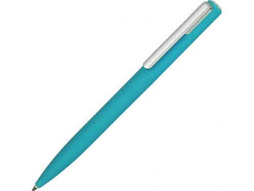Ручка пластиковая шариковая Bon soft-touch бирюзовый