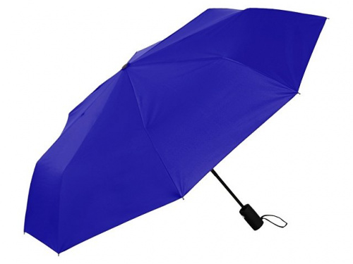 Зонт-автомат Dual с двухцветным куполом голубой/черный