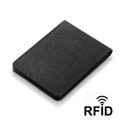 Портмоне с RFID - защитой от считывания данных кредиток черный