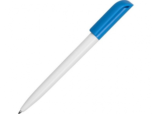 Ручка пластиковая шариковая Миллениум Color CLP белый/голубой d9 х 140