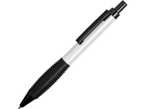 Ручка металлическая шариковая «Bazooka» с грипом белый/черный d13 х d9 х 145