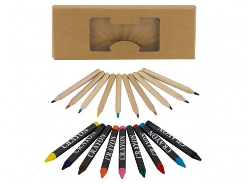 Набор карандашей Draft натуральный, разноцветный
