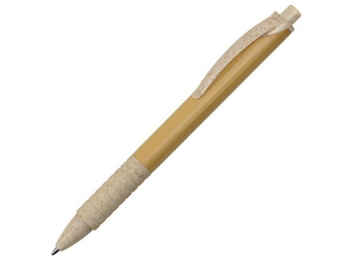 Ручка из бамбука и переработанной пшеницы шариковая Nara дерево/бежевый