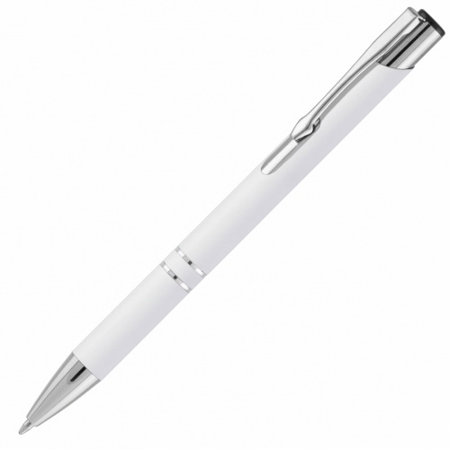 Ручка KOSKO SOFT, шариковая ручка, металл, цвет белый