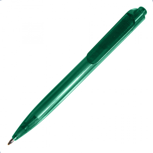 Ручка шариковая N16, зеленый, RPET пластик, цвет чернил синий
