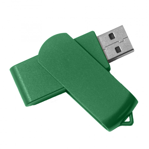 USB flash-карта SWING (16Гб), зеленый, 6,0х1,8х1,1 см, пластик
