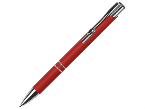 Ручка металлическая шариковая C1 soft-touch красный